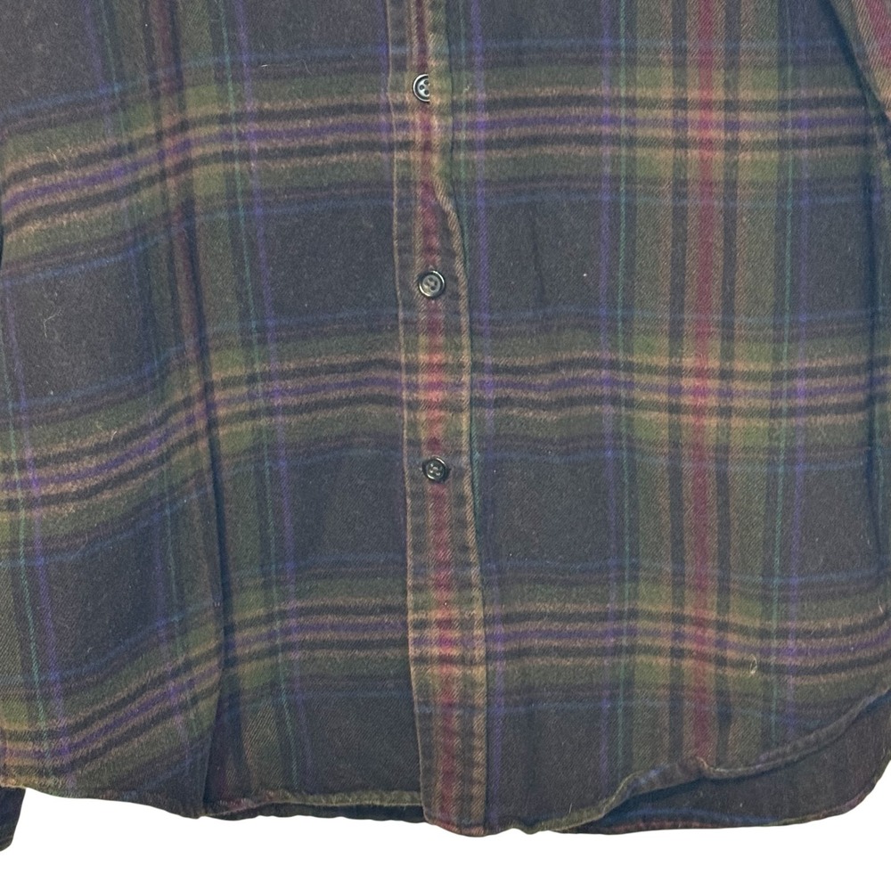 Polo Ralph Lauren Men's Shirt Plaid Flannel Long Sleeve Preppy Brown Medium - Picture 3 of 10